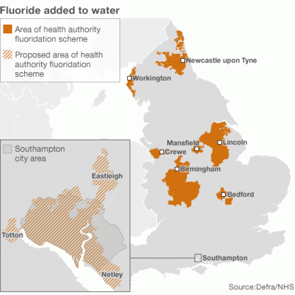 Newsweek Fluoridation May Not Prevent Cavities Study Shows - Fluoride in water us map